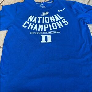 Nike Duke University Men’s Large National Champions T-Shirt 2015 Basketball